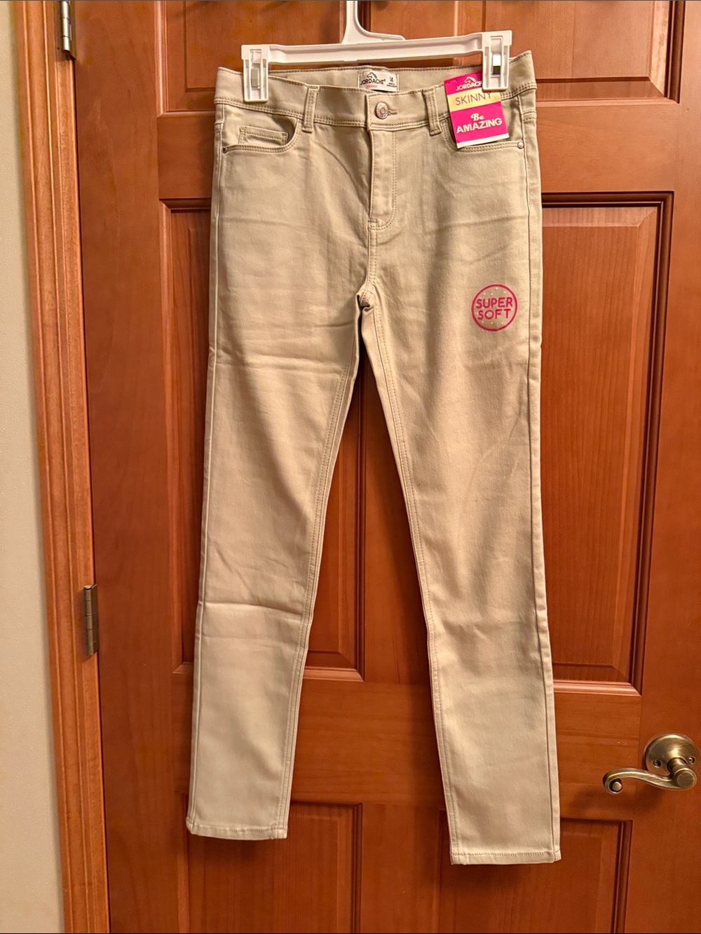 Jordache Cream Skinny Kids Jeans